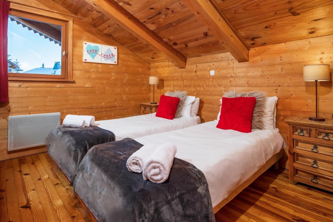 Chalet Cote Coeur, La Tania, With Outdoor Hot Tub And 7 Ensuite Rooms Exterior photo